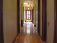 First Floor--Finished Rooms--Corridor west looking east - July 18, 2011