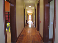 First Floor--Finished Rooms--Corridor west looking east - July 18, 2011