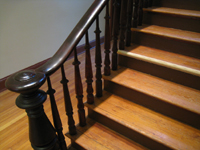 First Floor--Finished Rooms--Main stair case detail - July 18, 2011