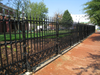 Fence--North looking west - August 20, 2011