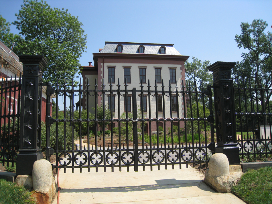 Fence--Main gate on west side - August 20, 2011