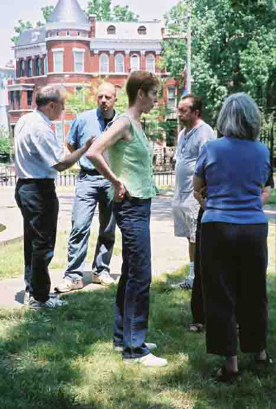 Carol Mitten and Peter May, Director and Deputy Director respectively of the DC Office of 
Property Management, participated in informal discussions on the history of the building.