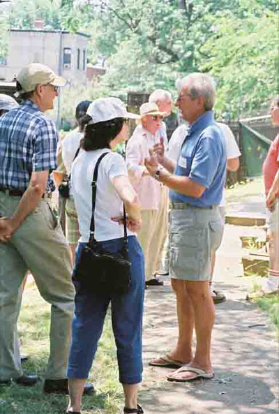 Carol Mitten, Director of the DC Office of Property Management, and the Friends 
of the Old Naval Hospital were pleased by the large turnout for the open house.