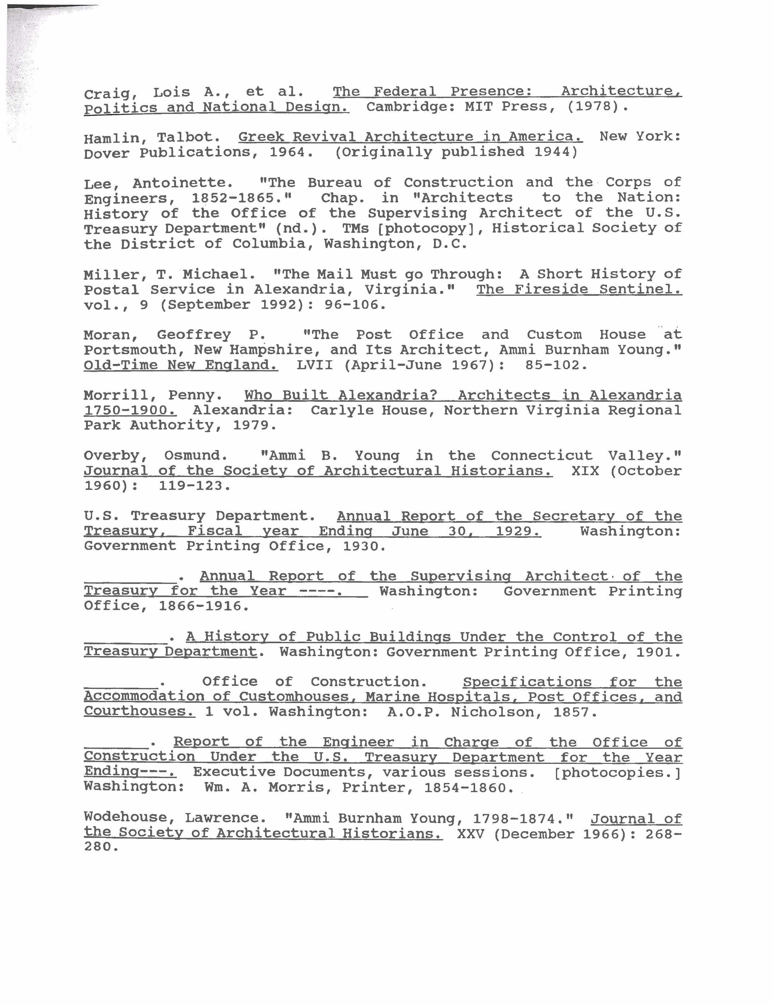 Ammi B. Young, Supervising Architect of the Treasury and his 1858 Alexandria Post Office and Customhouse, page 15 of 16